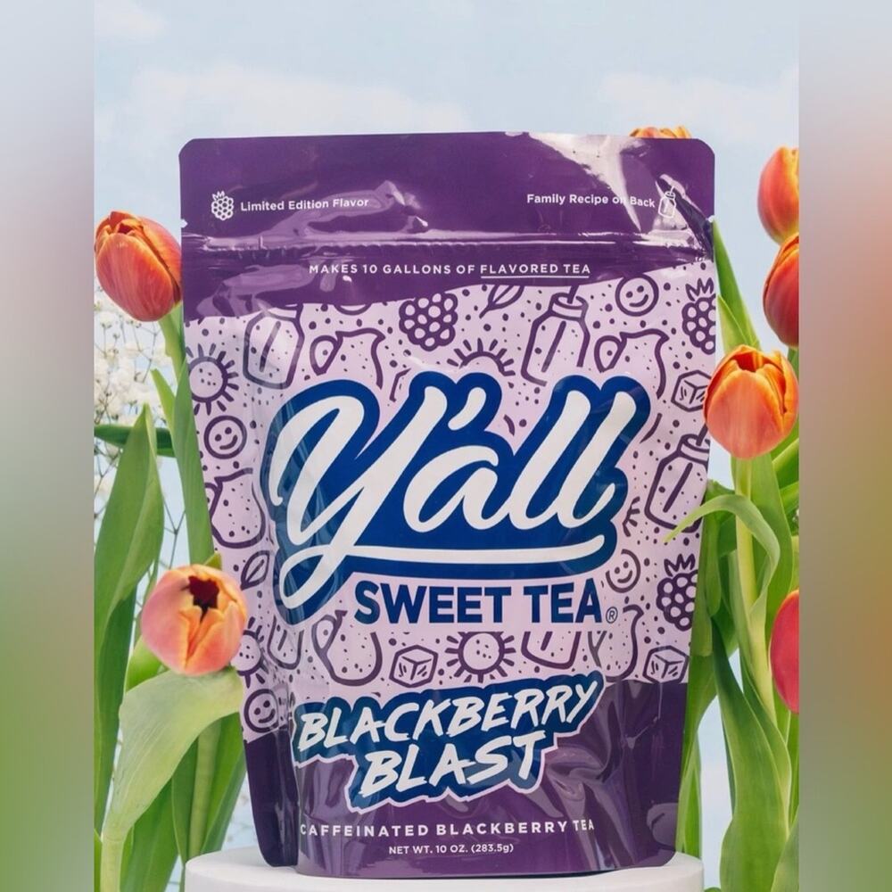 NEW Y’ALL BLACKBERRY BLAST TEA FACTORY SEALED 10 GALLONS LIMITED EDITION